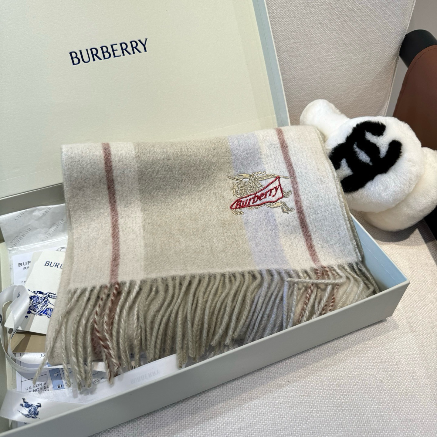 Cheap Burberry Cashmere Scarf in 222198, $55 USD- [IB222198] - Replica Burberry Cashmere Scarf