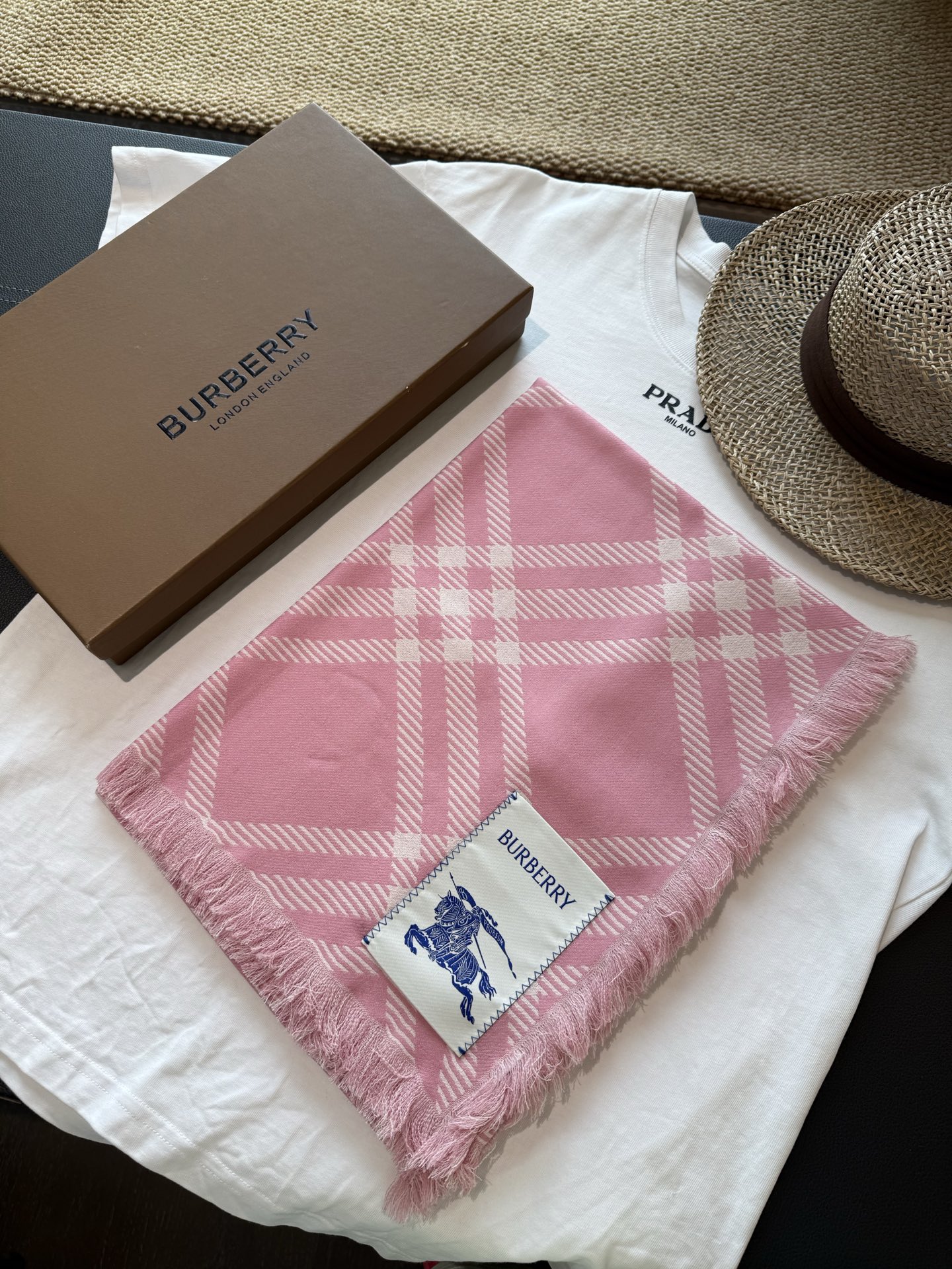 Cheap Burberry Cashmere Scarf in 222200, $55 USD- [IB222200] - Replica Burberry Cashmere Scarf