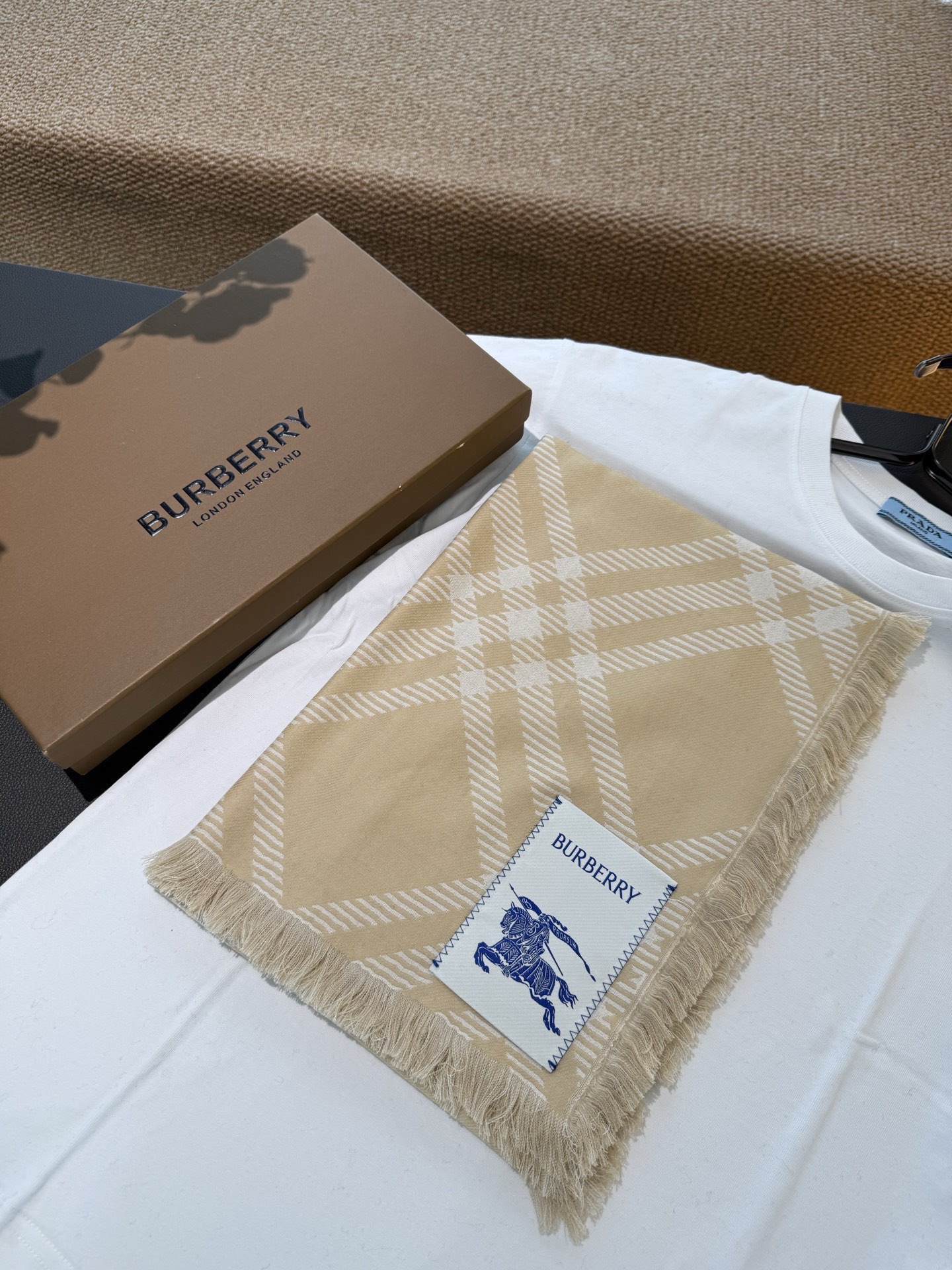 Cheap Burberry Cashmere Scarf in 222203, $55 USD- [IB222203] - Replica Burberry Cashmere Scarf