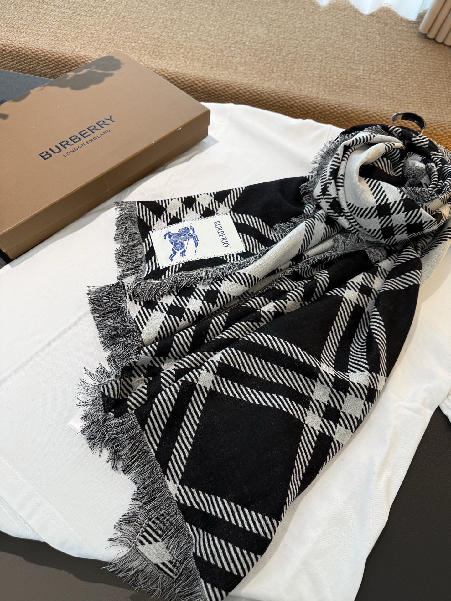 Cheap Burberry Cashmere Scarf in 222204, $55 USD- [IB222204] - Replica Burberry Cashmere Scarf