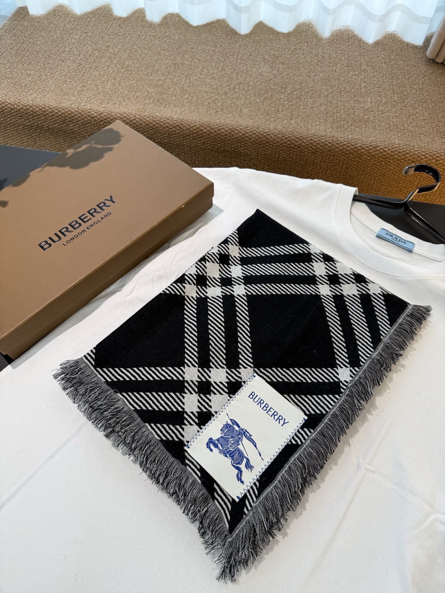 Cheap Burberry Cashmere Scarf in 222204, $55 USD- [IB222204] - Replica Burberry Cashmere Scarf
