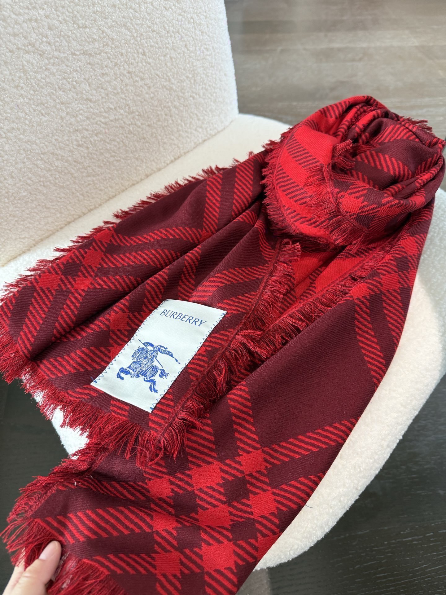 Cheap Burberry Cashmere Scarf in 222205, $55 USD- [IB222205] - Replica Burberry Cashmere Scarf