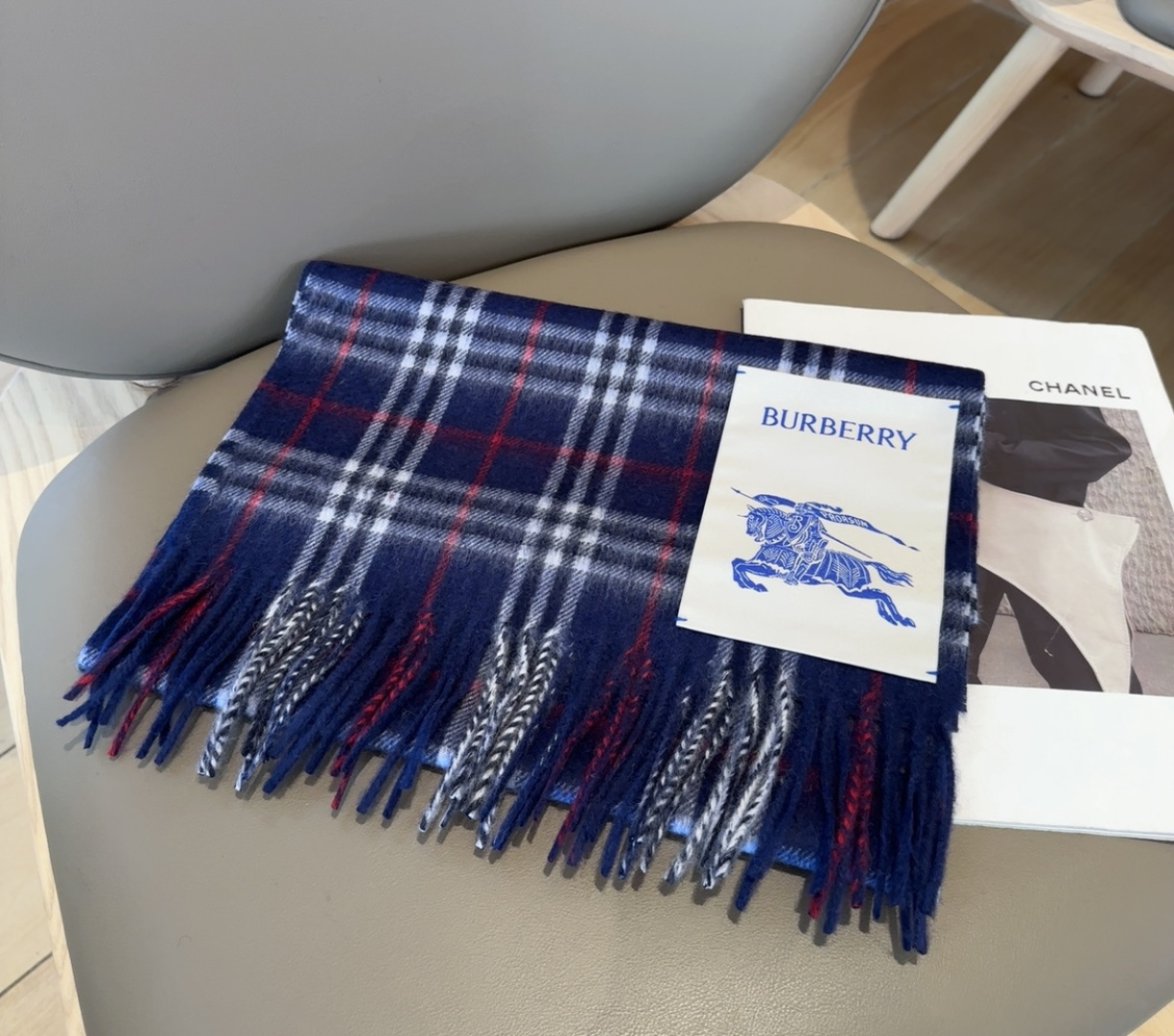 Cheap Burberry Cashmere Scarf in 222213, $55 USD- [IB222213] - Replica Burberry Cashmere Scarf