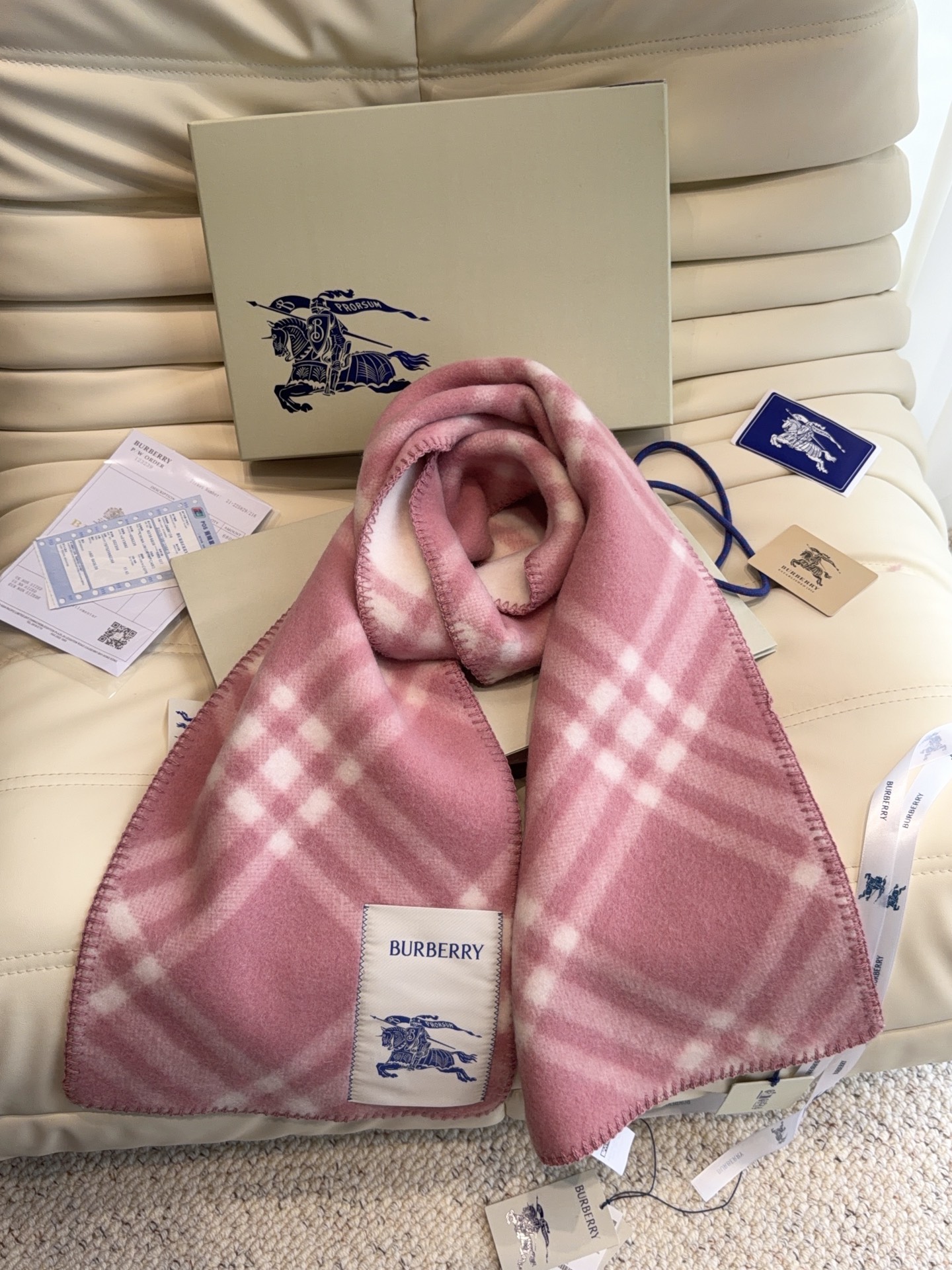 Cheap Burberry Cashmere Scarf in 222218, $55 USD- [IB222218] - Replica Burberry Cashmere Scarf