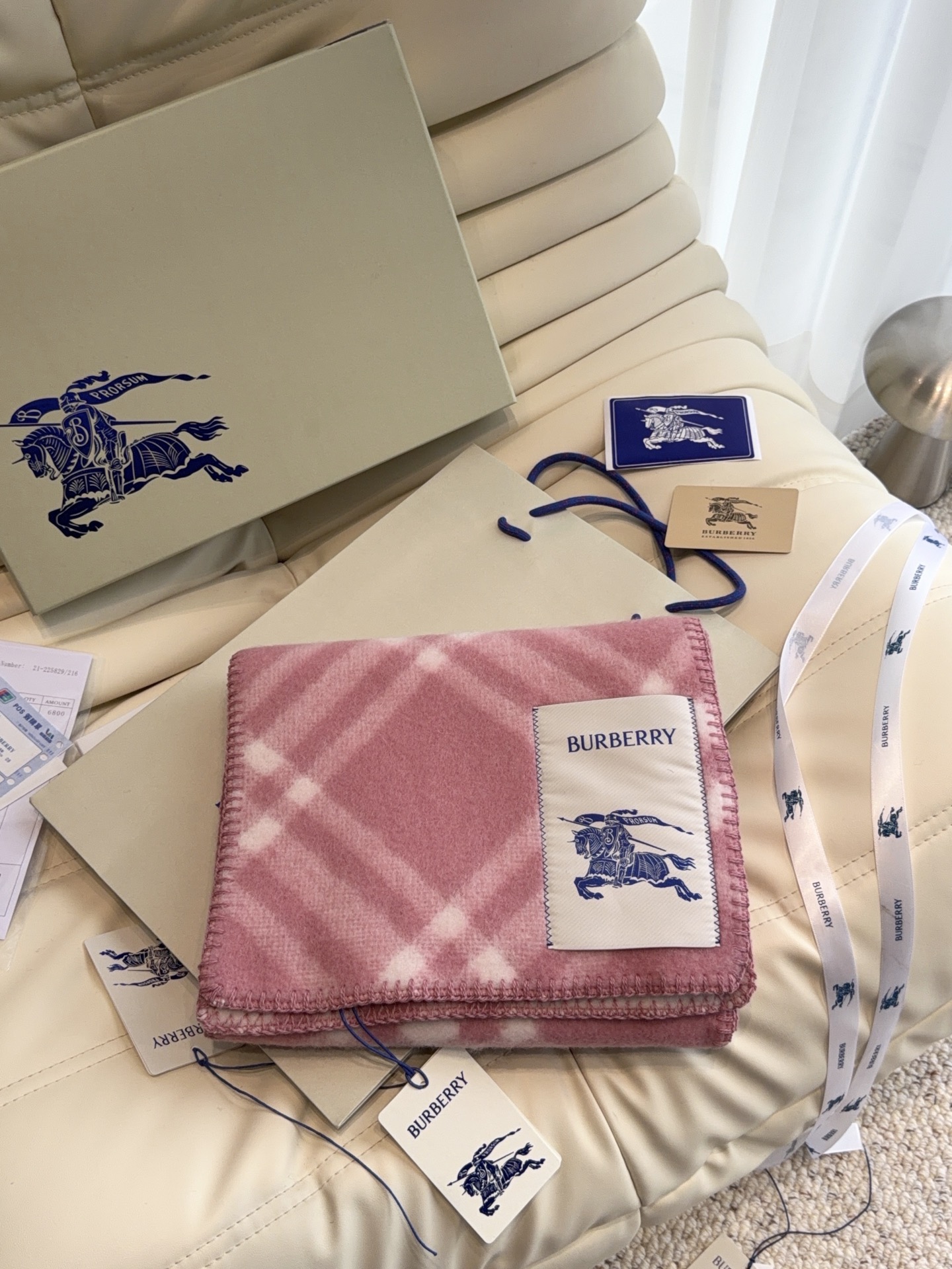 Cheap Burberry Cashmere Scarf in 222218, $55 USD- [IB222218] - Replica Burberry Cashmere Scarf