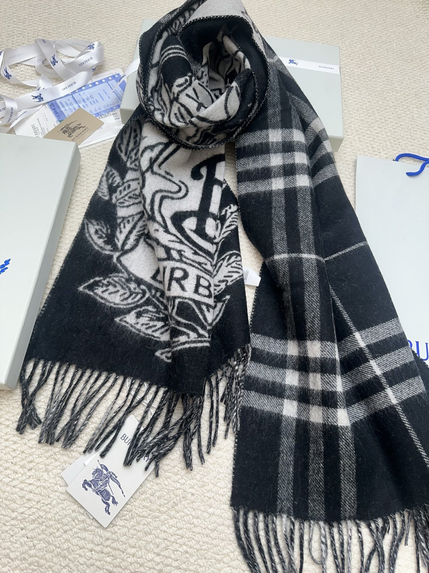 Cheap Burberry Cashmere Scarf in 222223, $55 USD- [IB222223] - Replica Burberry Cashmere Scarf