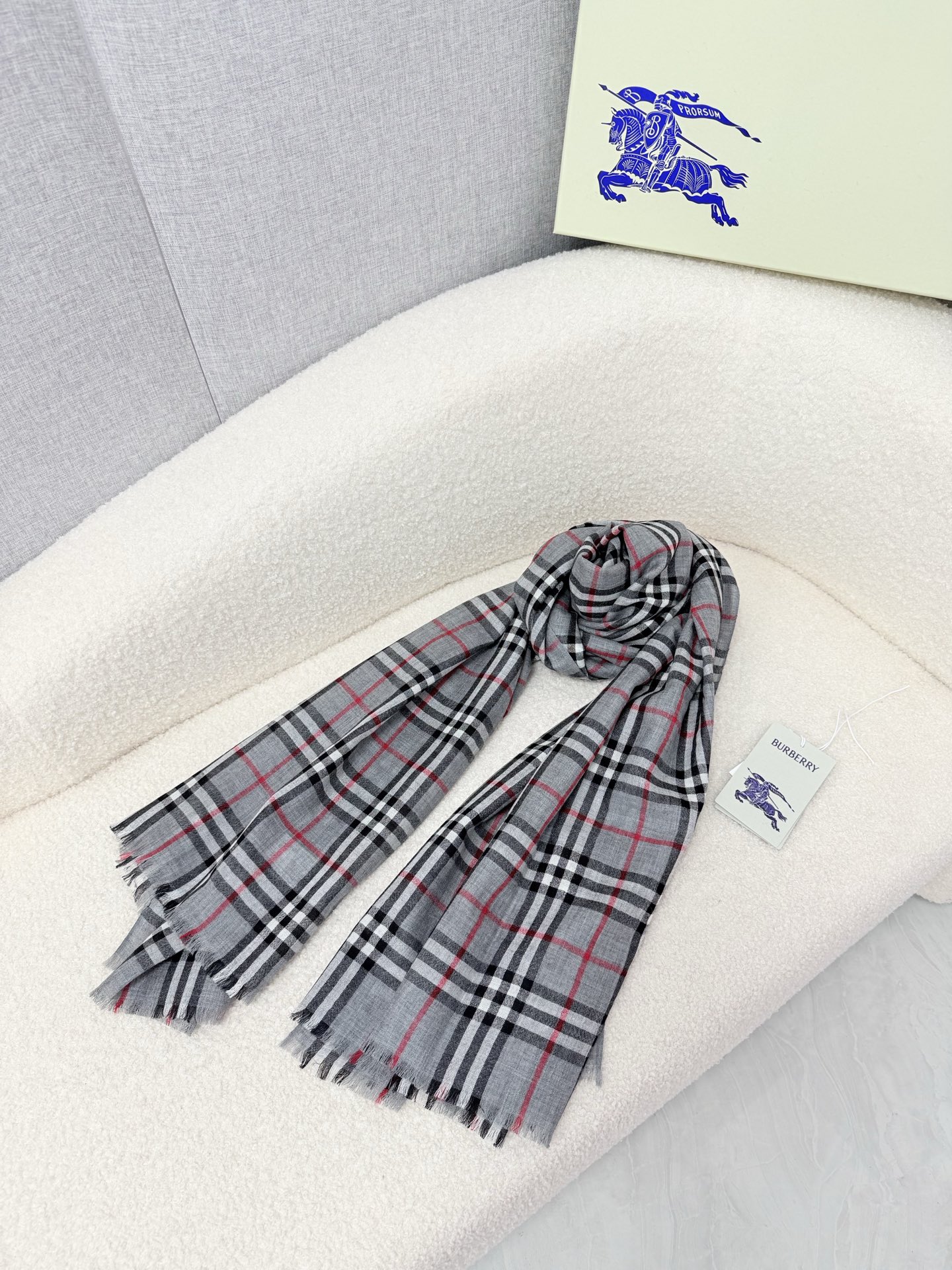 Cheap Burberry Cashmere Scarf in 222224, $55 USD- [IB222224] - Replica Burberry Cashmere Scarf