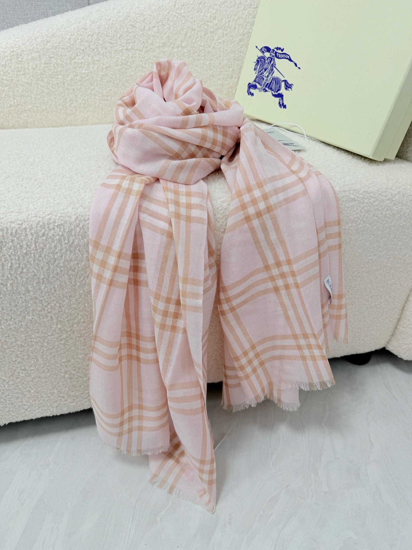 Cheap Burberry Cashmere Scarf in 222226, $55 USD- [IB222226] - Replica Burberry Cashmere Scarf