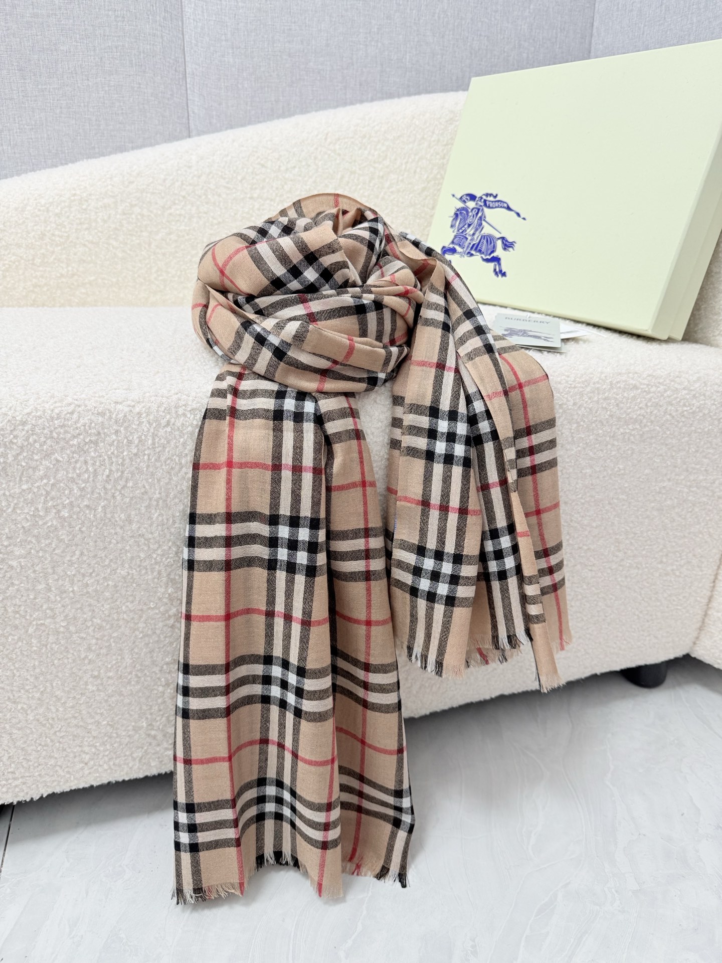 Cheap Burberry Cashmere Scarf in 222228, $55 USD- [IB222228] - Replica Burberry Cashmere Scarf