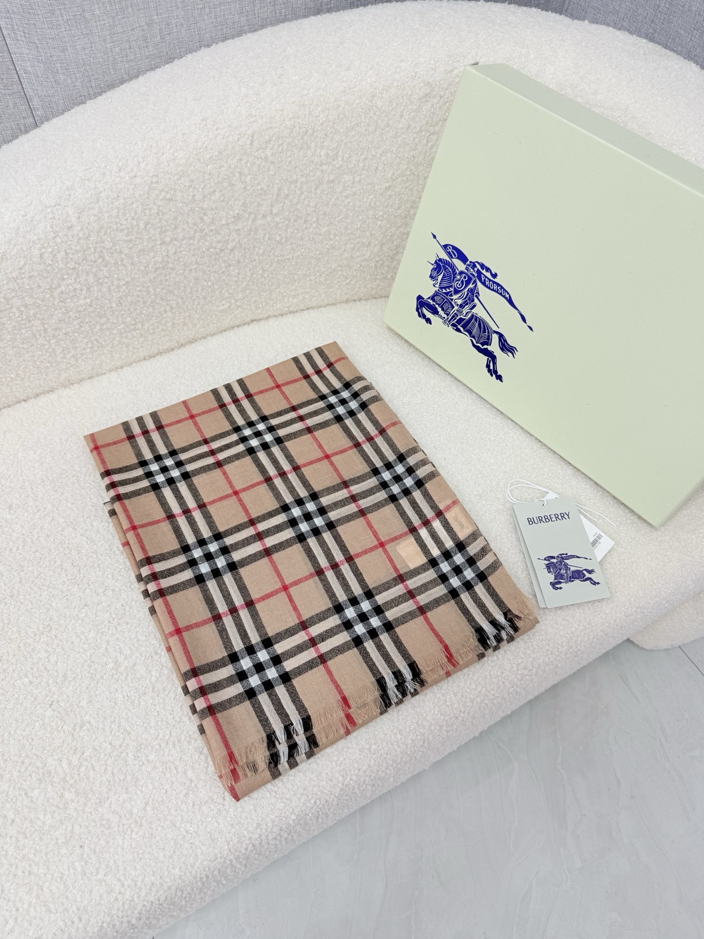 Cheap Burberry Cashmere Scarf in 222228, $55 USD- [IB222228] - Replica Burberry Cashmere Scarf