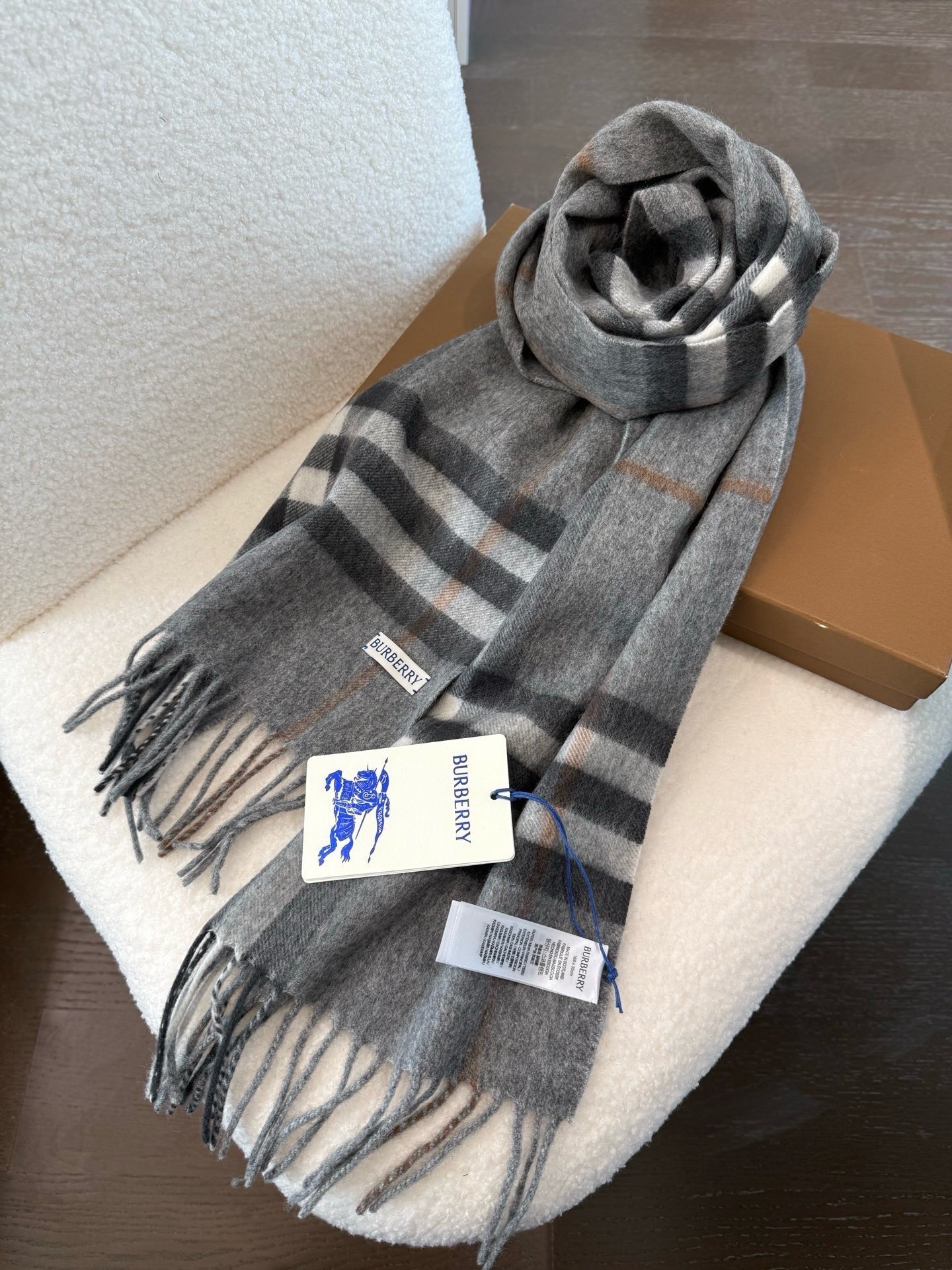 Cheap Burberry Cashmere Scarf in 222232, $55 USD- [IB222232] - Replica Burberry Cashmere Scarf
