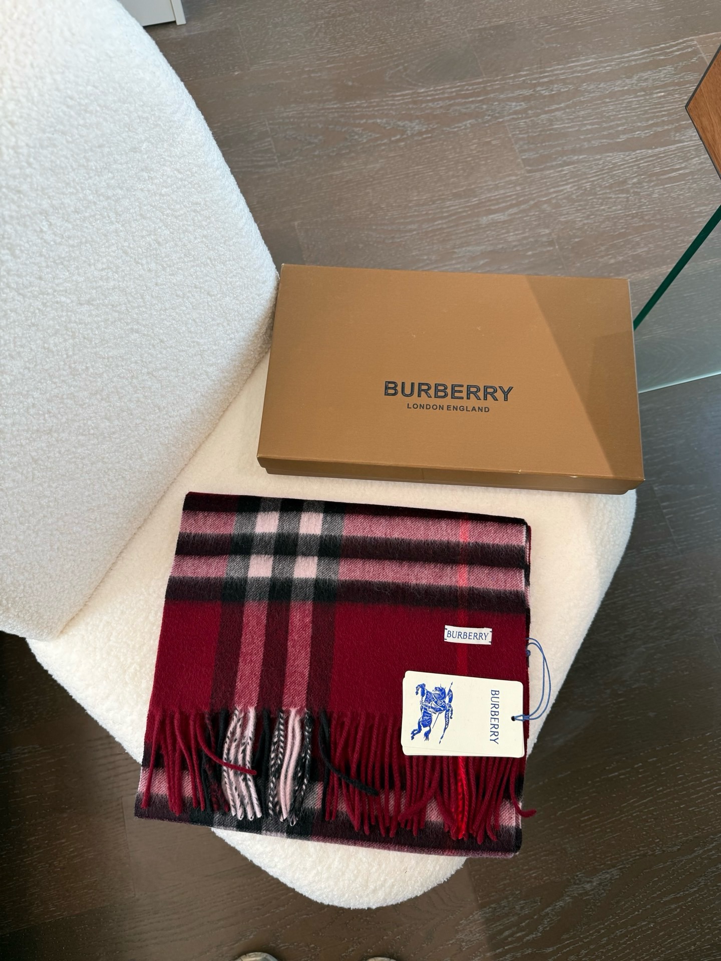 Cheap Burberry Cashmere Scarf in 222233, $55 USD- [IB222233] - Replica Burberry Cashmere Scarf