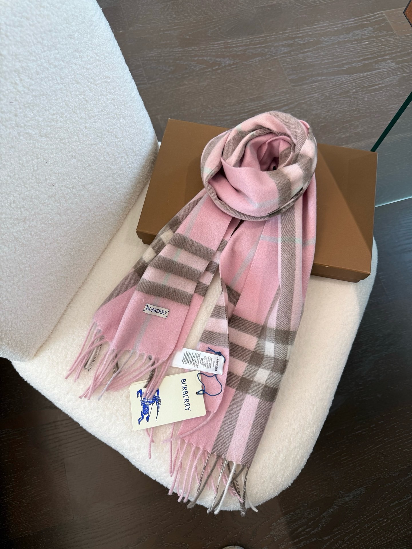 Cheap Burberry Cashmere Scarf in 222235, $55 USD- [IB222235] - Replica Burberry Cashmere Scarf