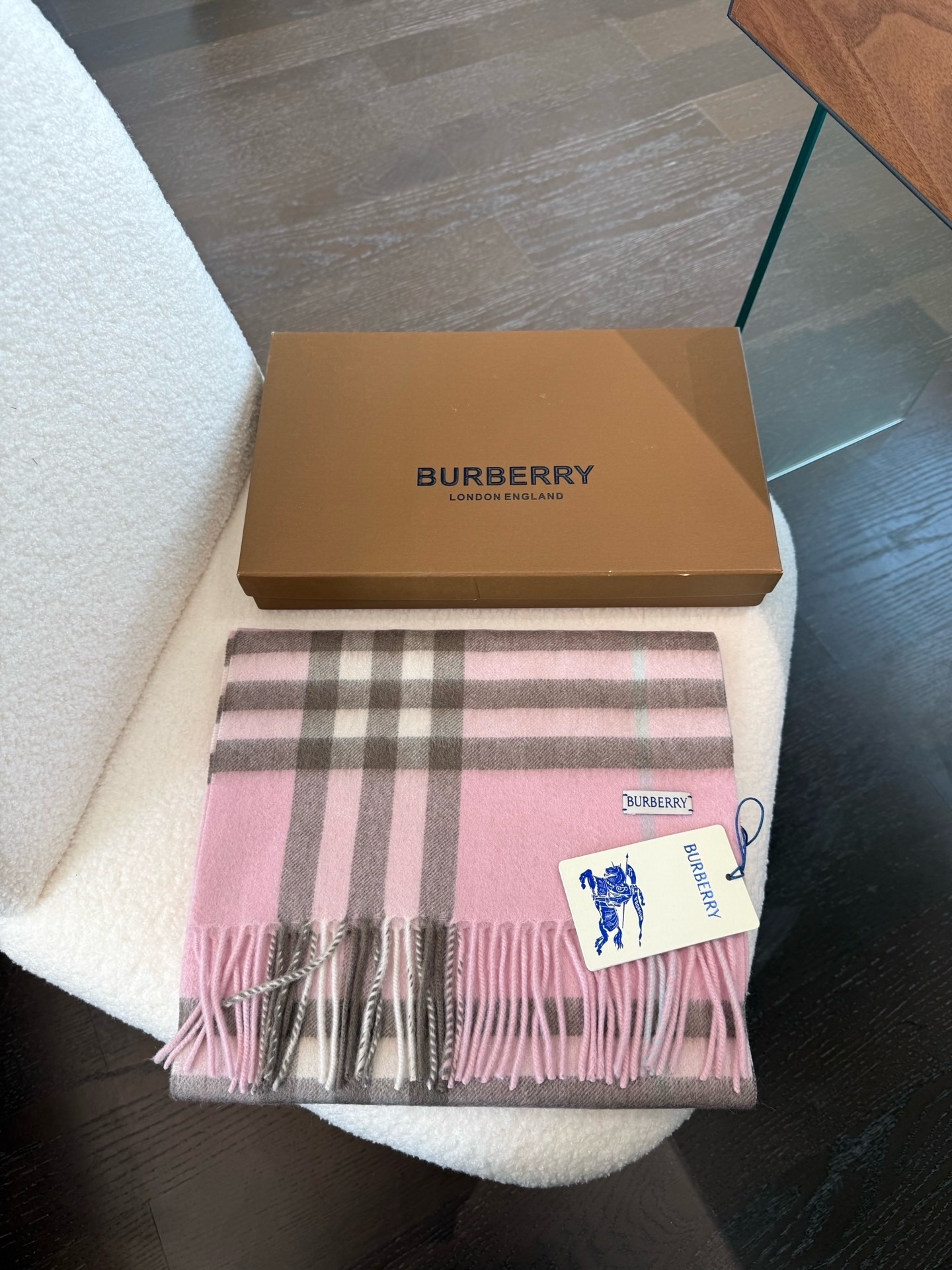 Cheap Burberry Cashmere Scarf in 222235, $55 USD- [IB222235] - Replica Burberry Cashmere Scarf