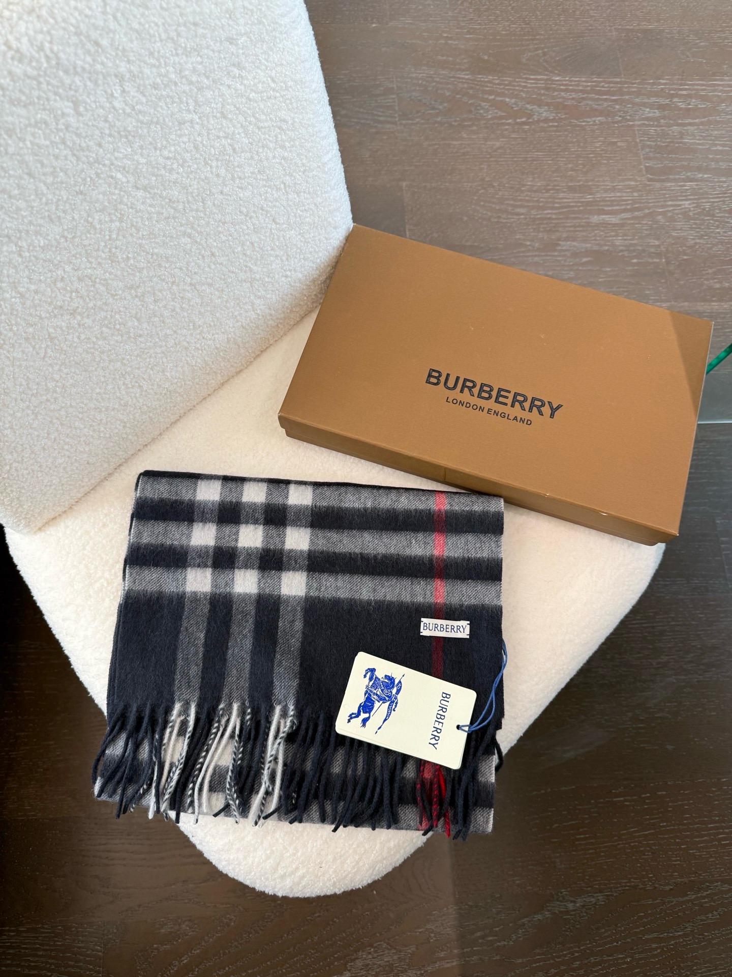 Cheap Burberry Cashmere Scarf in 222236, $55 USD- [IB222236] - Replica Burberry Cashmere Scarf