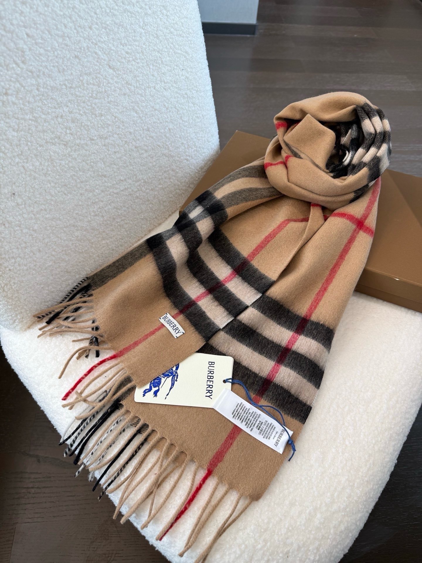 Cheap Burberry Cashmere Scarf in 222237, $55 USD- [IB222237] - Replica Burberry Cashmere Scarf