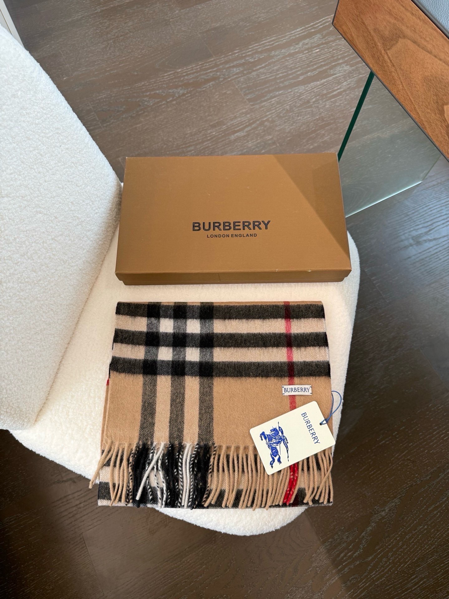 Cheap Burberry Cashmere Scarf in 222237, $55 USD- [IB222237] - Replica Burberry Cashmere Scarf