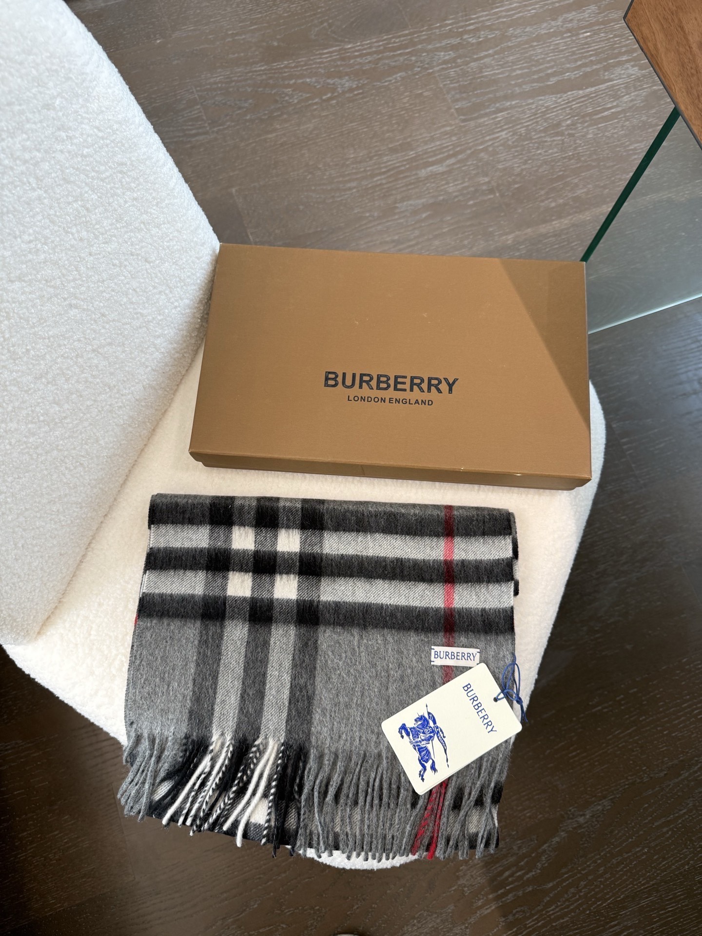 Cheap Burberry Cashmere Scarf in 222238, $55 USD- [IB222238] - Replica Burberry Cashmere Scarf