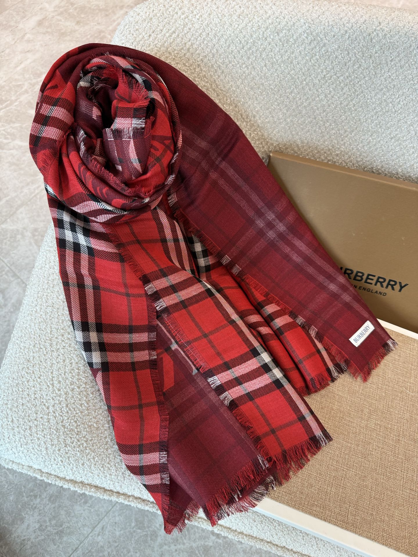 Cheap Burberry Cashmere Scarf in 222240, $55 USD- [IB222240] - Replica Burberry Cashmere Scarf