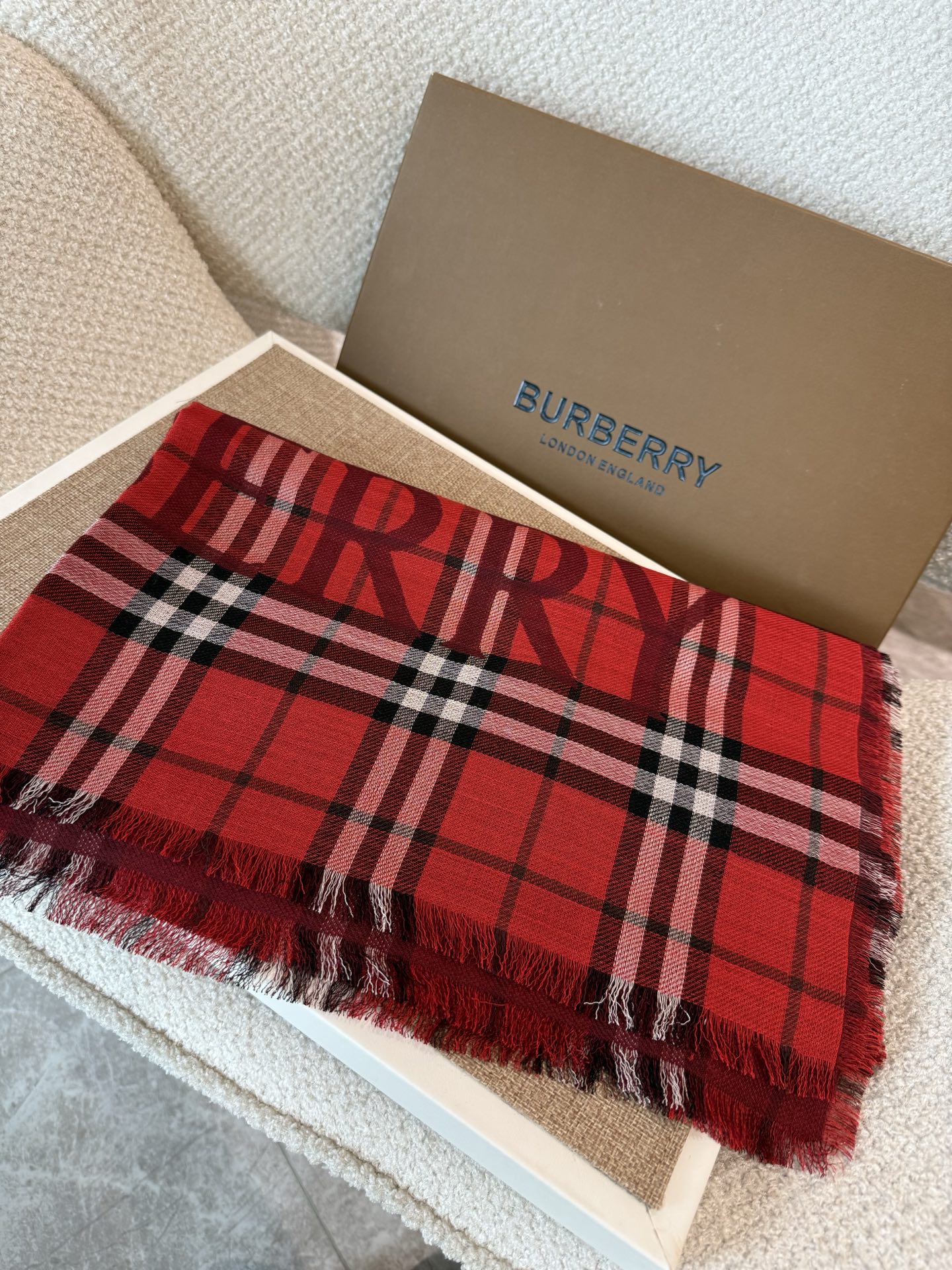 Cheap Burberry Cashmere Scarf in 222240, $55 USD- [IB222240] - Replica Burberry Cashmere Scarf