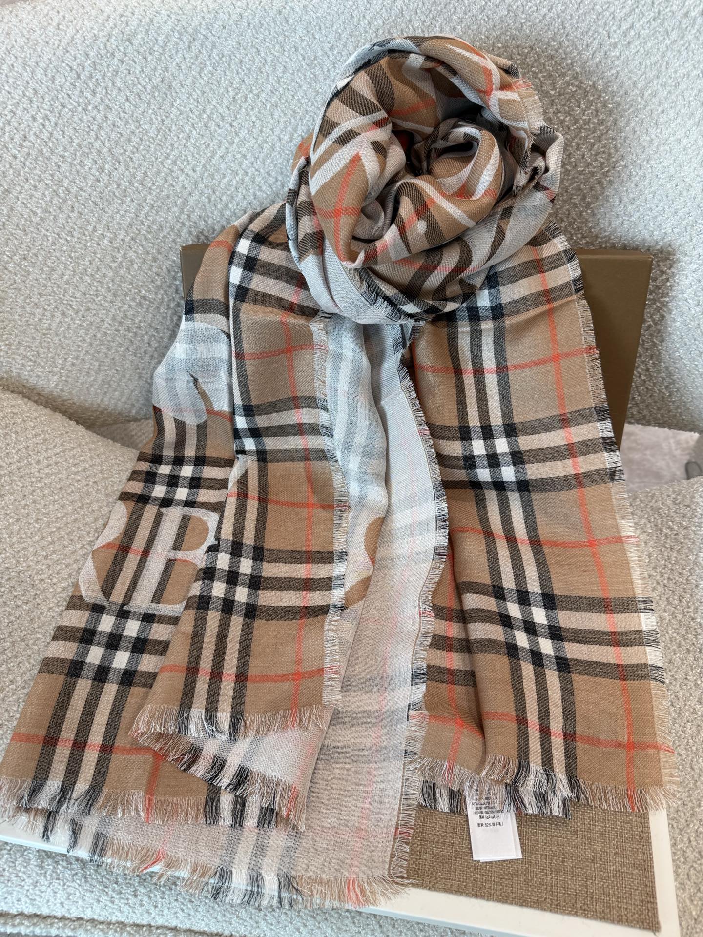 Cheap Burberry Cashmere Scarf in 222242, $55 USD- [IB222242] - Replica Burberry Cashmere Scarf