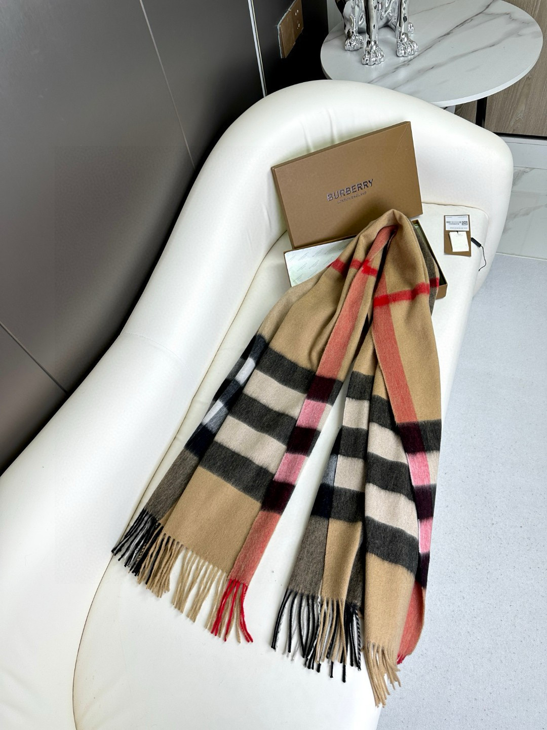 Cheap Burberry Cashmere Scarf in 222260, $55 USD- [IB222260] - Replica Burberry Cashmere Scarf
