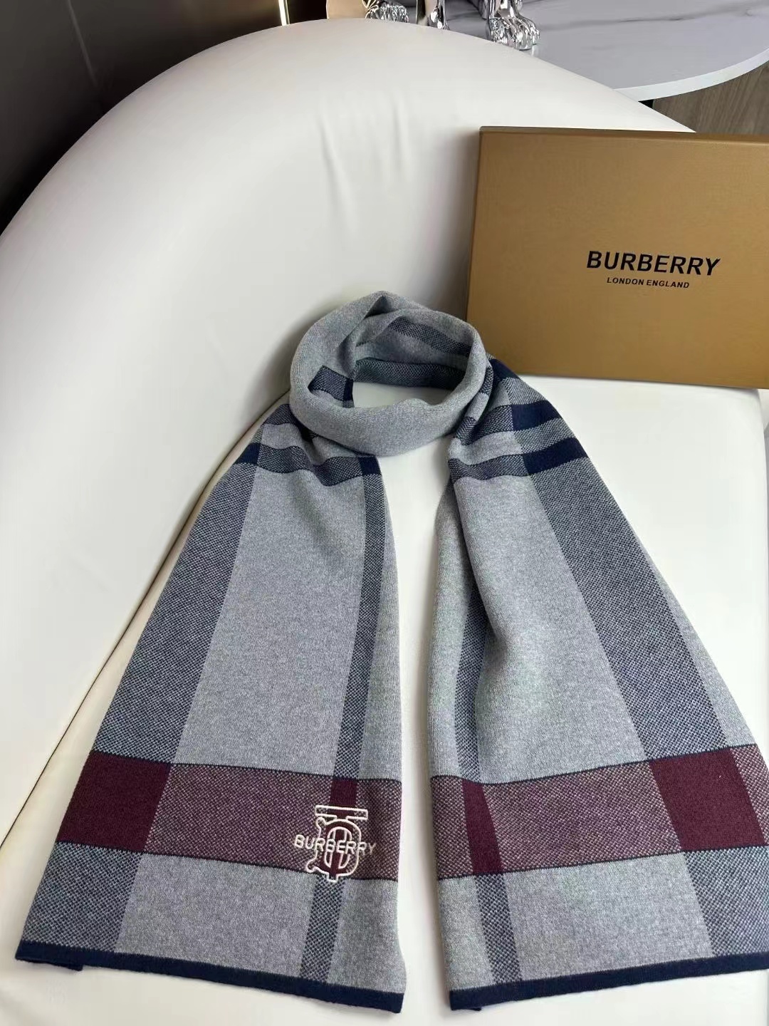Cheap Burberry Cashmere Scarf in 222263, $55 USD- [IB222263] - Replica Burberry Cashmere Scarf
