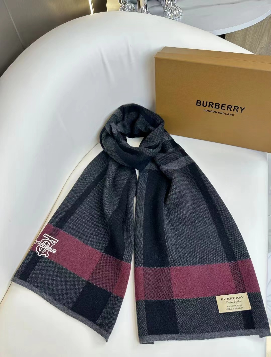 Cheap Burberry Cashmere Scarf in 222264, $55 USD- [IB222264] - Replica Burberry Cashmere Scarf