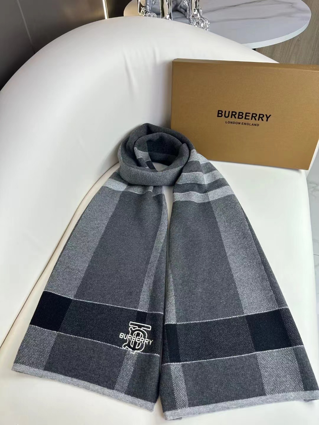Cheap Burberry Cashmere Scarf in 222265, $55 USD- [IB222265] - Replica Burberry Cashmere Scarf