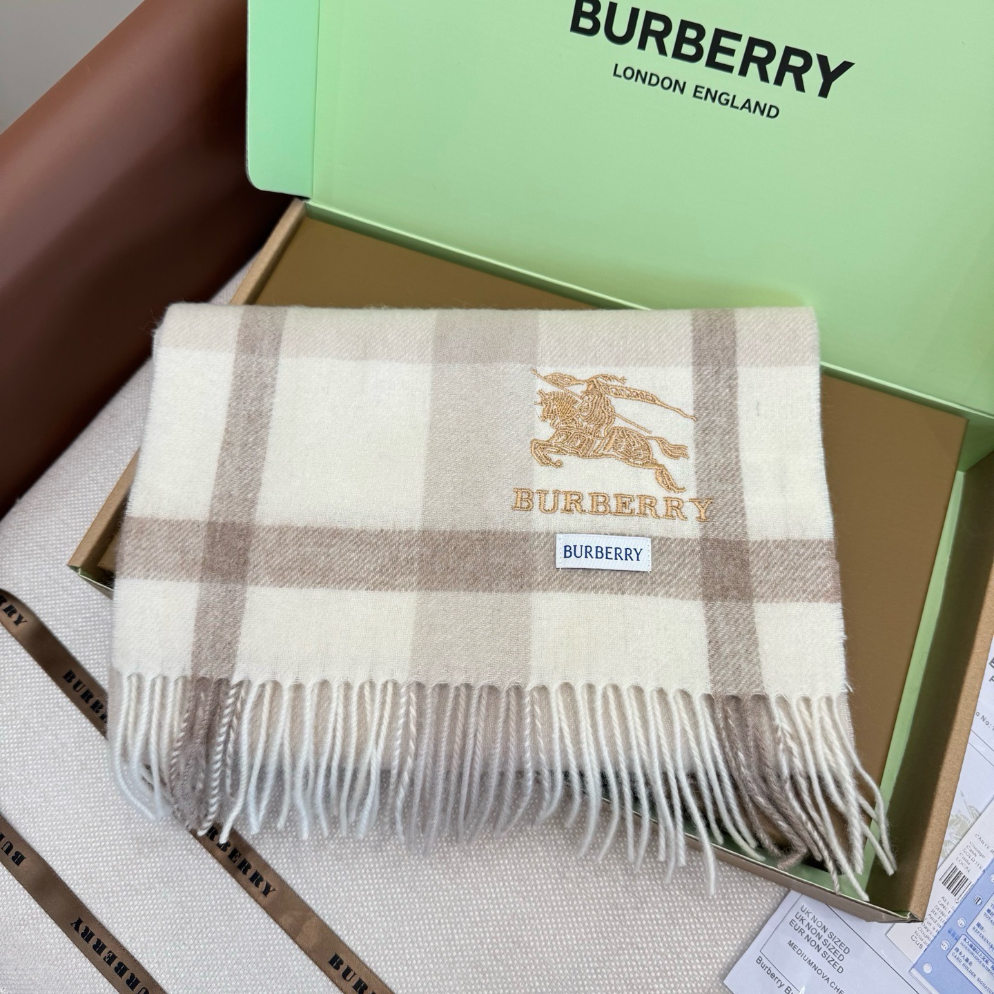 Cheap Burberry Cashmere Scarf in 222268, $55 USD- [IB222268] - Replica Burberry Cashmere Scarf