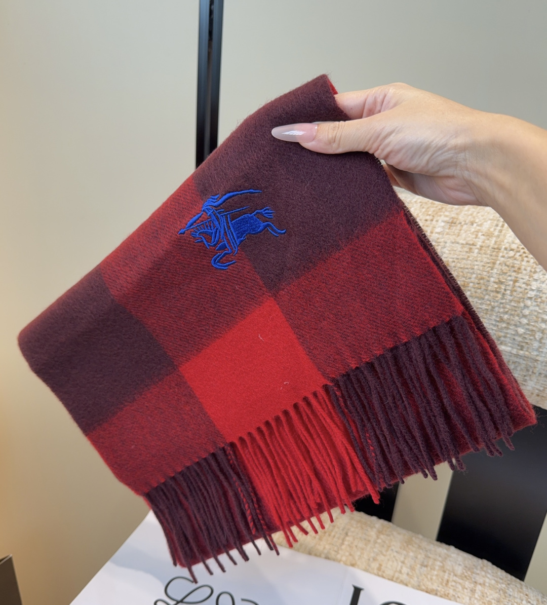 Cheap Burberry Cashmere Scarf in 222275, $55 USD- [IB222275] - Replica Burberry Cashmere Scarf