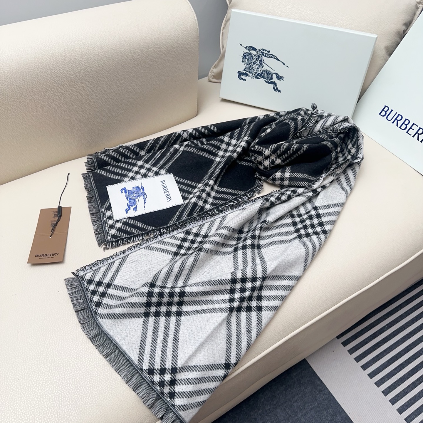 Cheap Burberry Cashmere Scarf in 222277, $55 USD- [IB222277] - Replica Burberry Cashmere Scarf