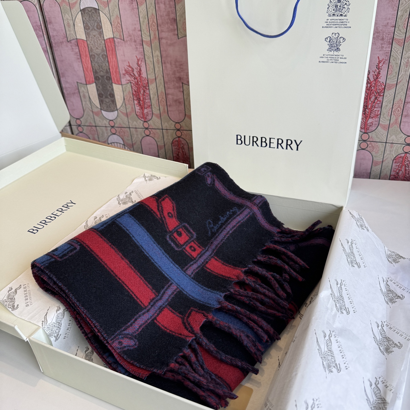 Cheap Burberry Cashmere Scarf in 222288, $55 USD- [IB222288] - Replica Burberry Cashmere Scarf