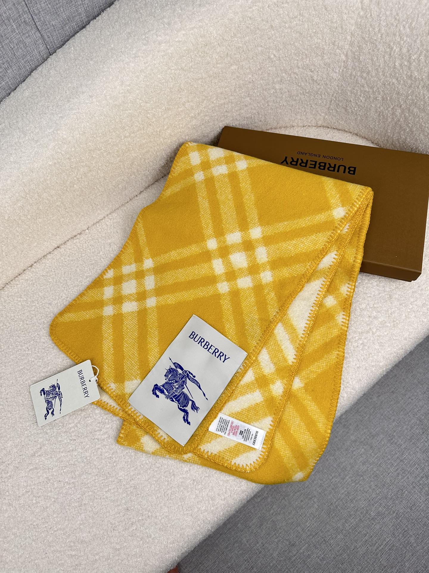 Cheap Burberry Cashmere Scarf in 222302, $55 USD- [IB222302] - Replica Burberry Cashmere Scarf