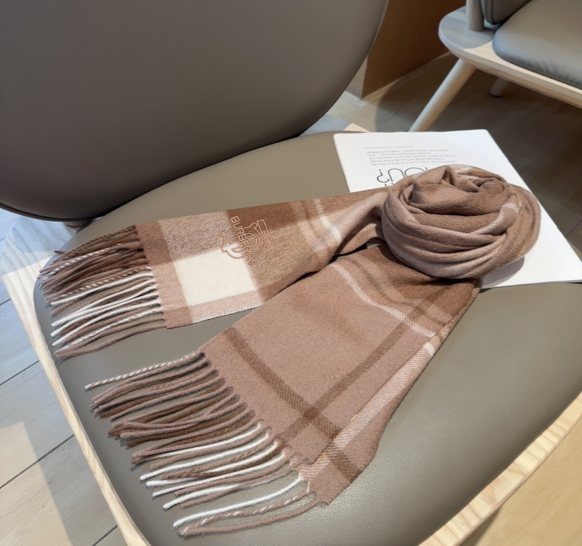 Cheap Burberry Cashmere Scarf in 222317, $55 USD- [IB222317] - Replica Burberry Cashmere Scarf
