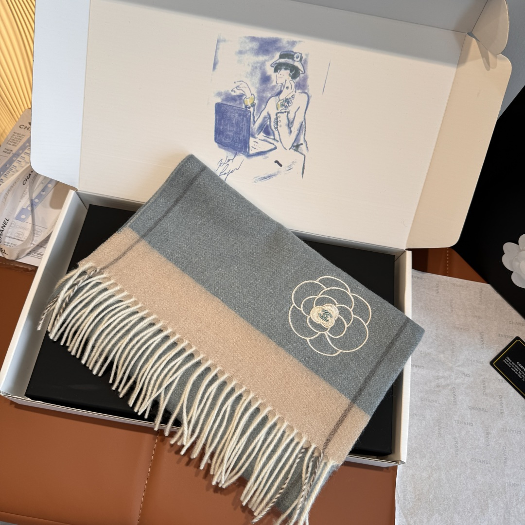 Cheap Chanel Scarf in 222324, $55 USD- [IB222324] - Replica Chanel Scarf