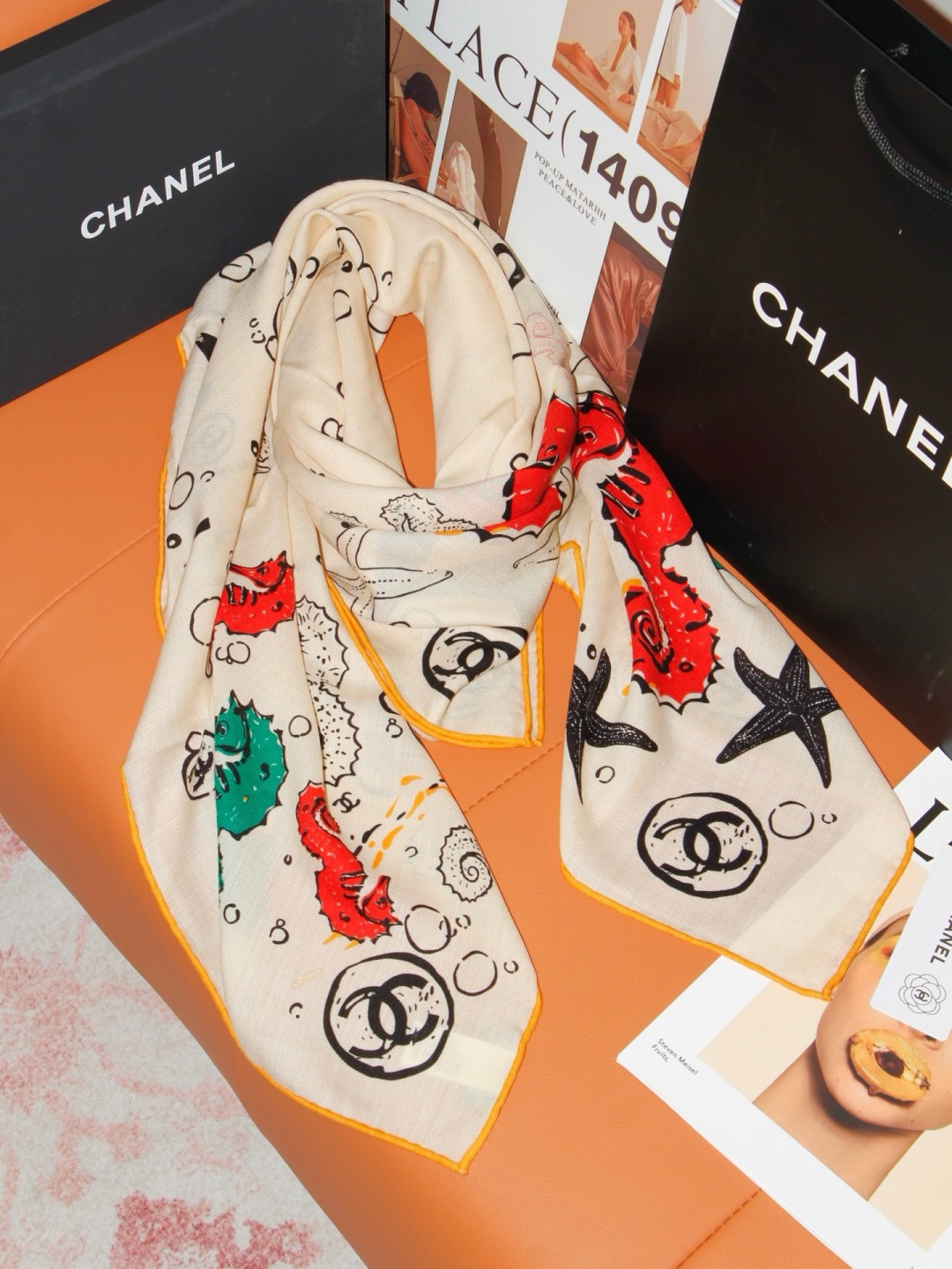 Cheap Chanel Scarf in 222332, $55 USD- [IB222332] - Replica Chanel Scarf
