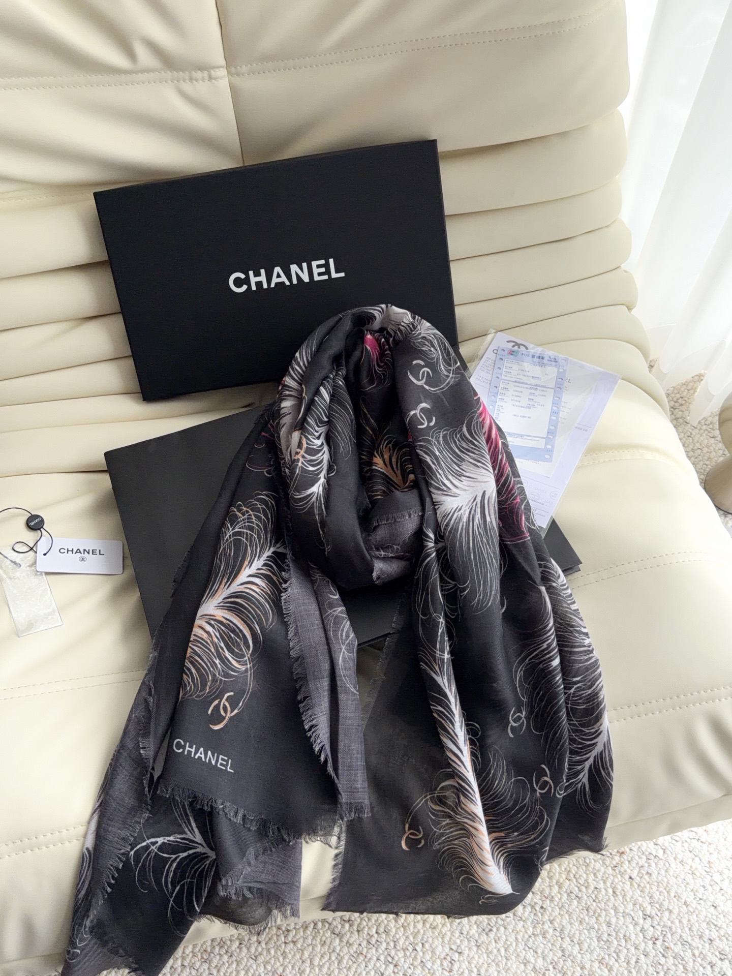 Cheap Chanel Scarf in 222338, $55 USD- [IB222338] - Replica Chanel Scarf