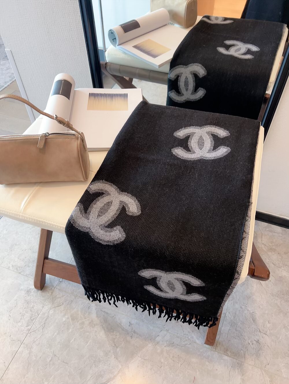 Cheap Chanel Scarf in 222340, $55 USD- [IB222340] - Replica Chanel Scarf