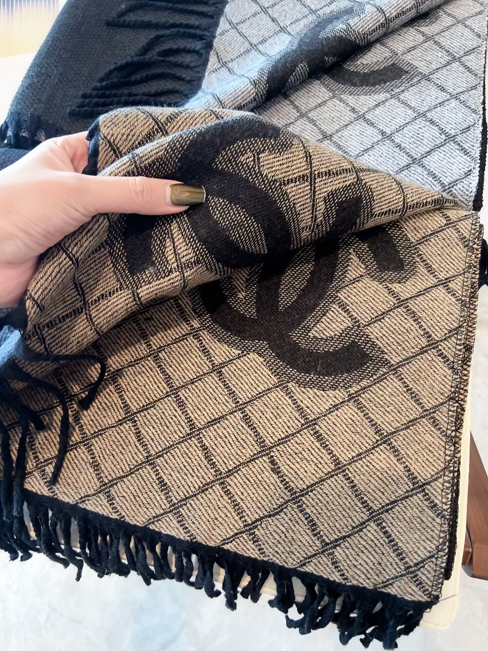 Cheap Chanel Scarf in 222340, $55 USD- [IB222340] - Replica Chanel Scarf