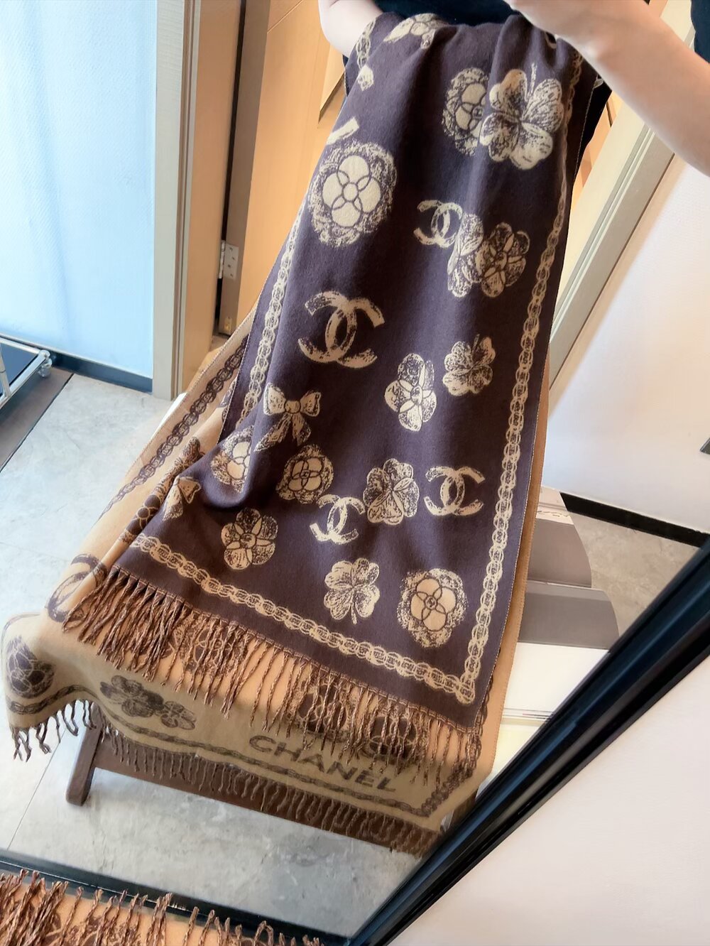 Cheap Chanel Scarf in 222341, $55 USD- [IB222341] - Replica Chanel Scarf