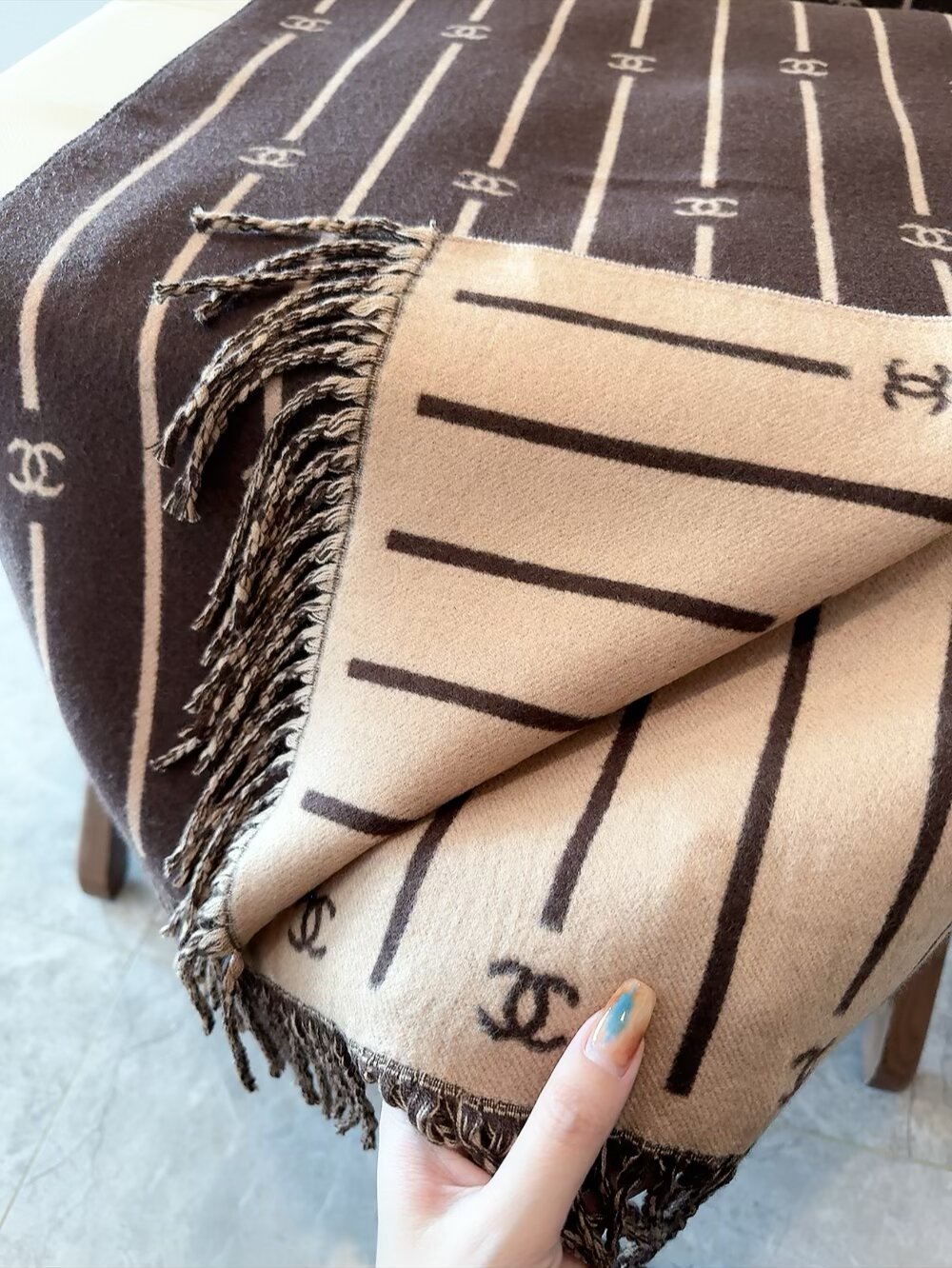 Cheap Chanel Scarf in 222342, $55 USD- [IB222342] - Replica Chanel Scarf