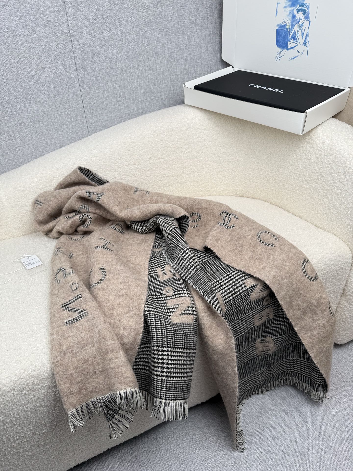 Cheap Chanel Scarf in 222348, $55 USD- [IB222348] - Replica Chanel Scarf