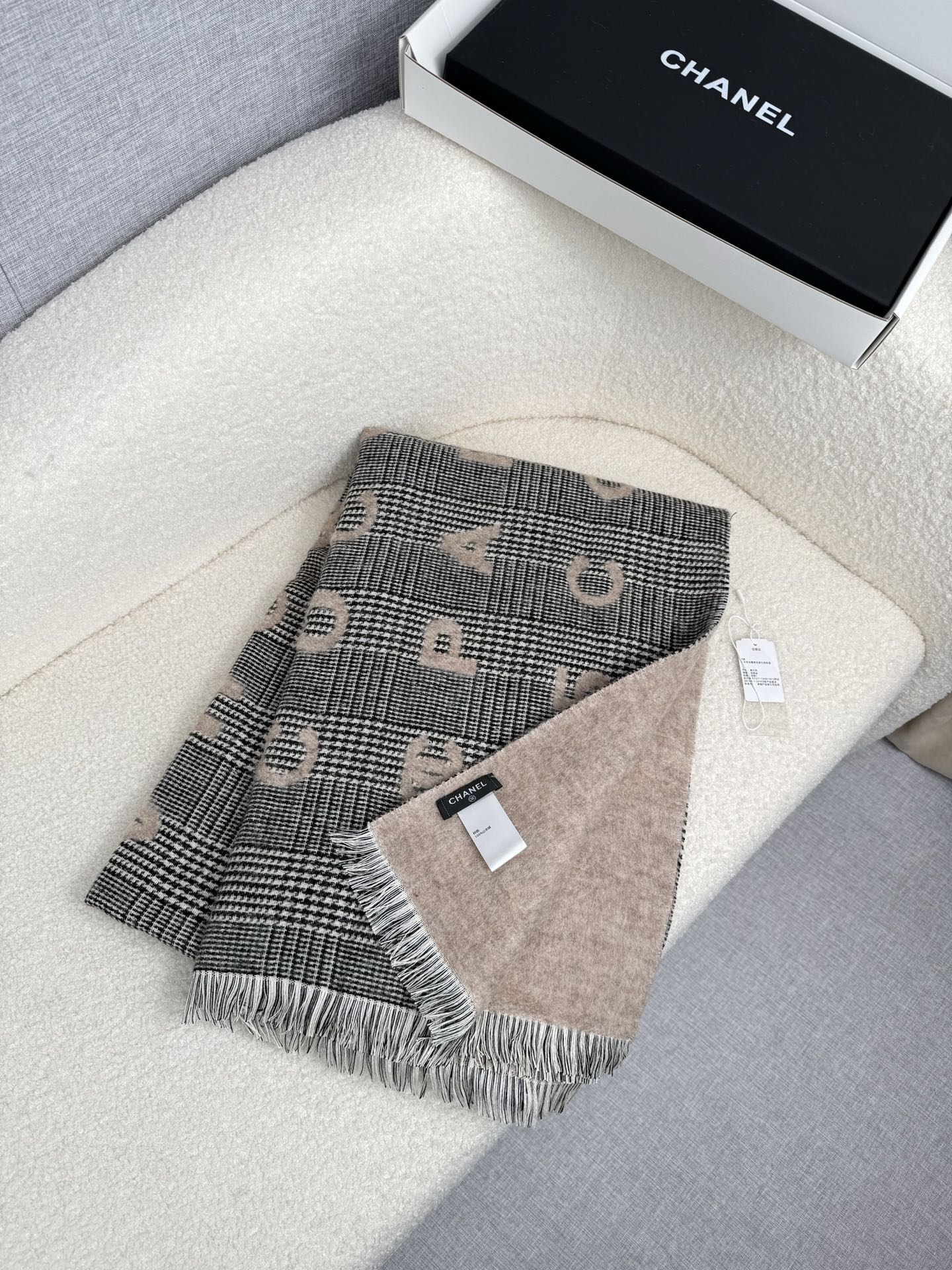Cheap Chanel Scarf in 222348, $55 USD- [IB222348] - Replica Chanel Scarf