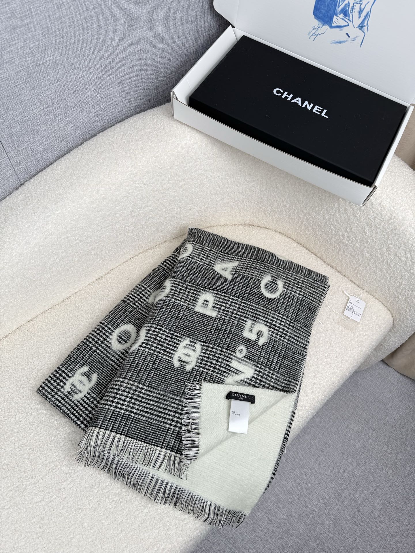 Cheap Chanel Scarf in 222349, $55 USD- [IB222349] - Replica Chanel Scarf
