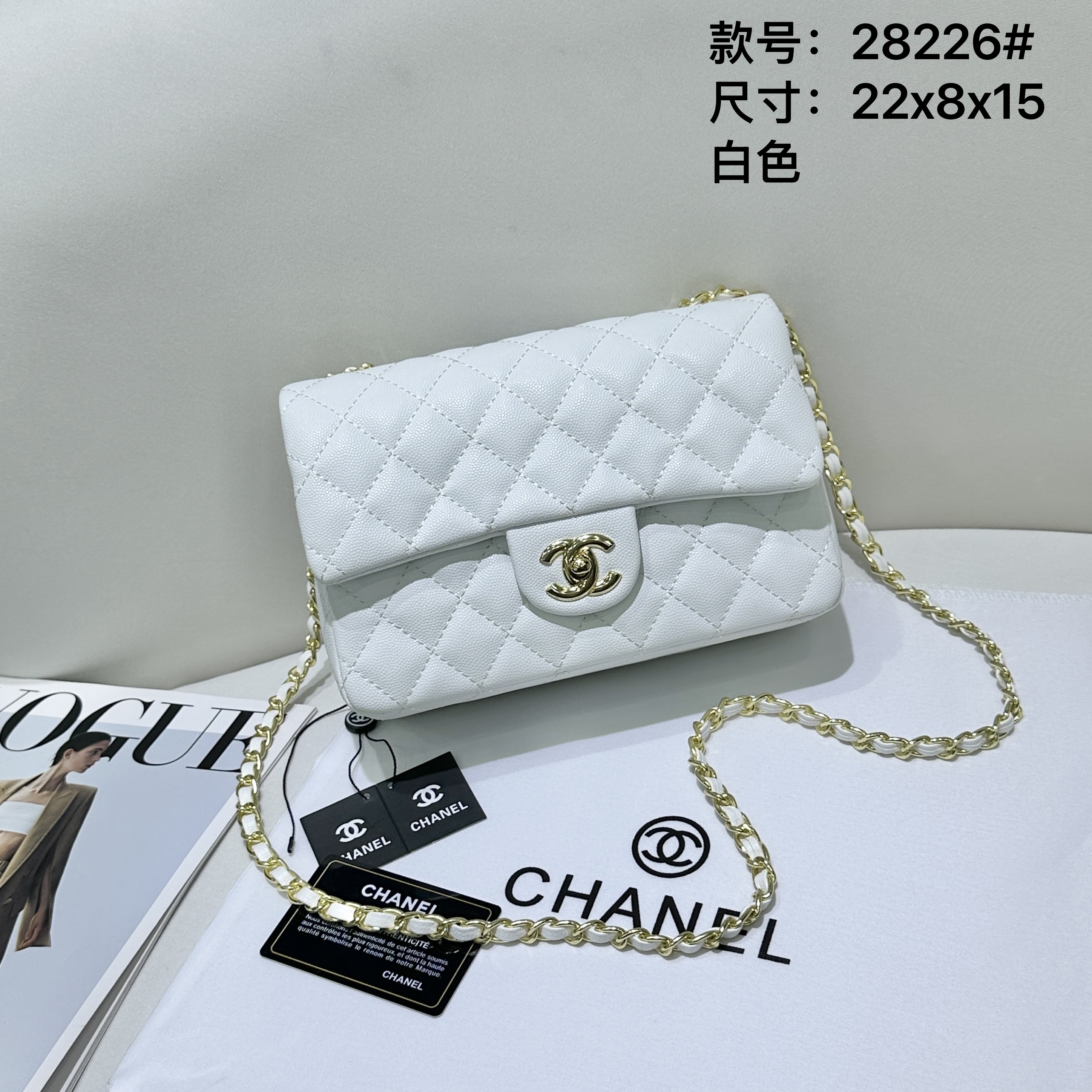 Cheap Chanel AAA quality Handbags in 222419, $130 USD- [IB222419] - Replica Chanel AAA quality Handbags