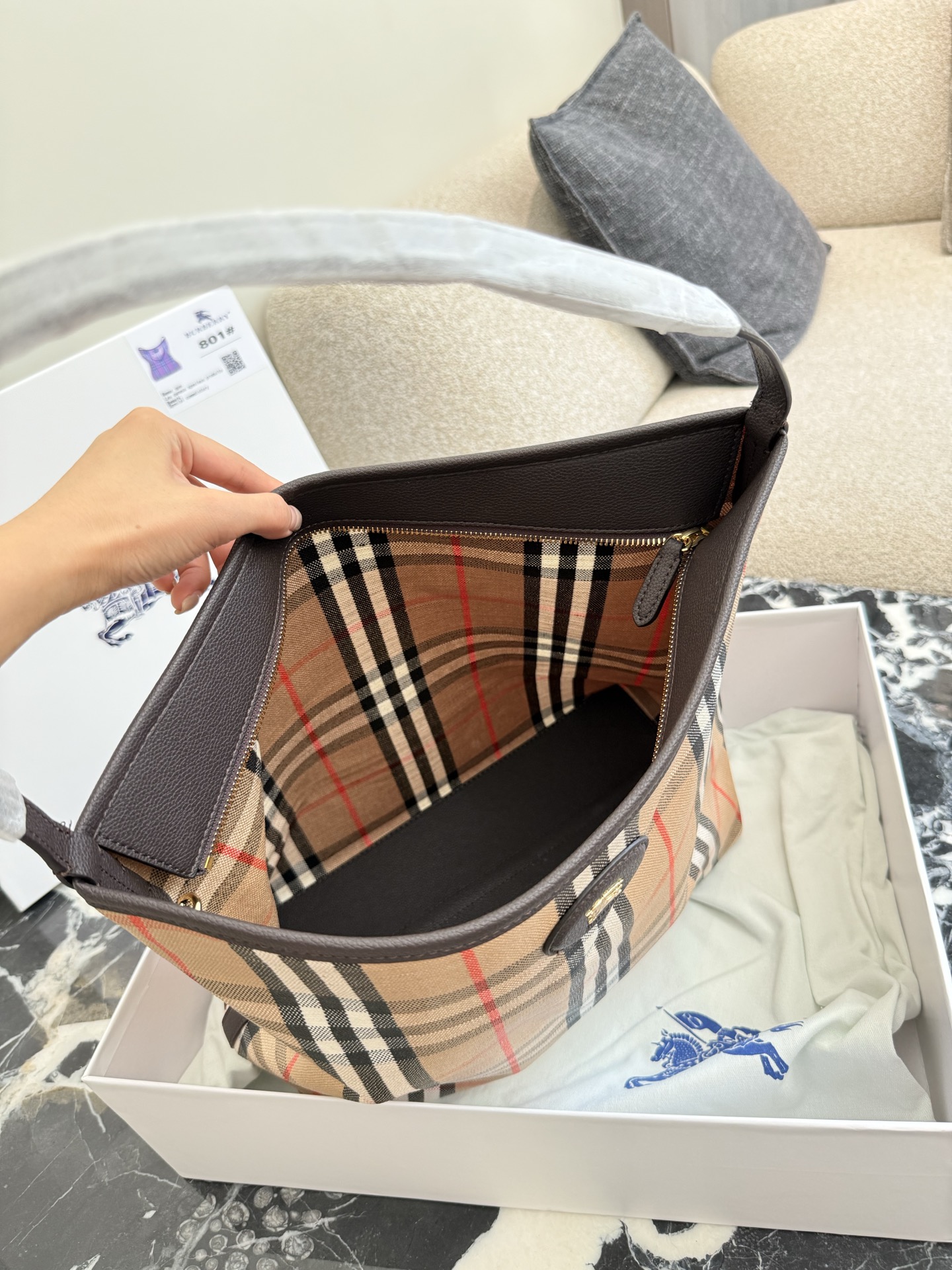Cheap Burberry Handbags in 222515, $65 USD- [IB222515] - Replica Burberry Handbags