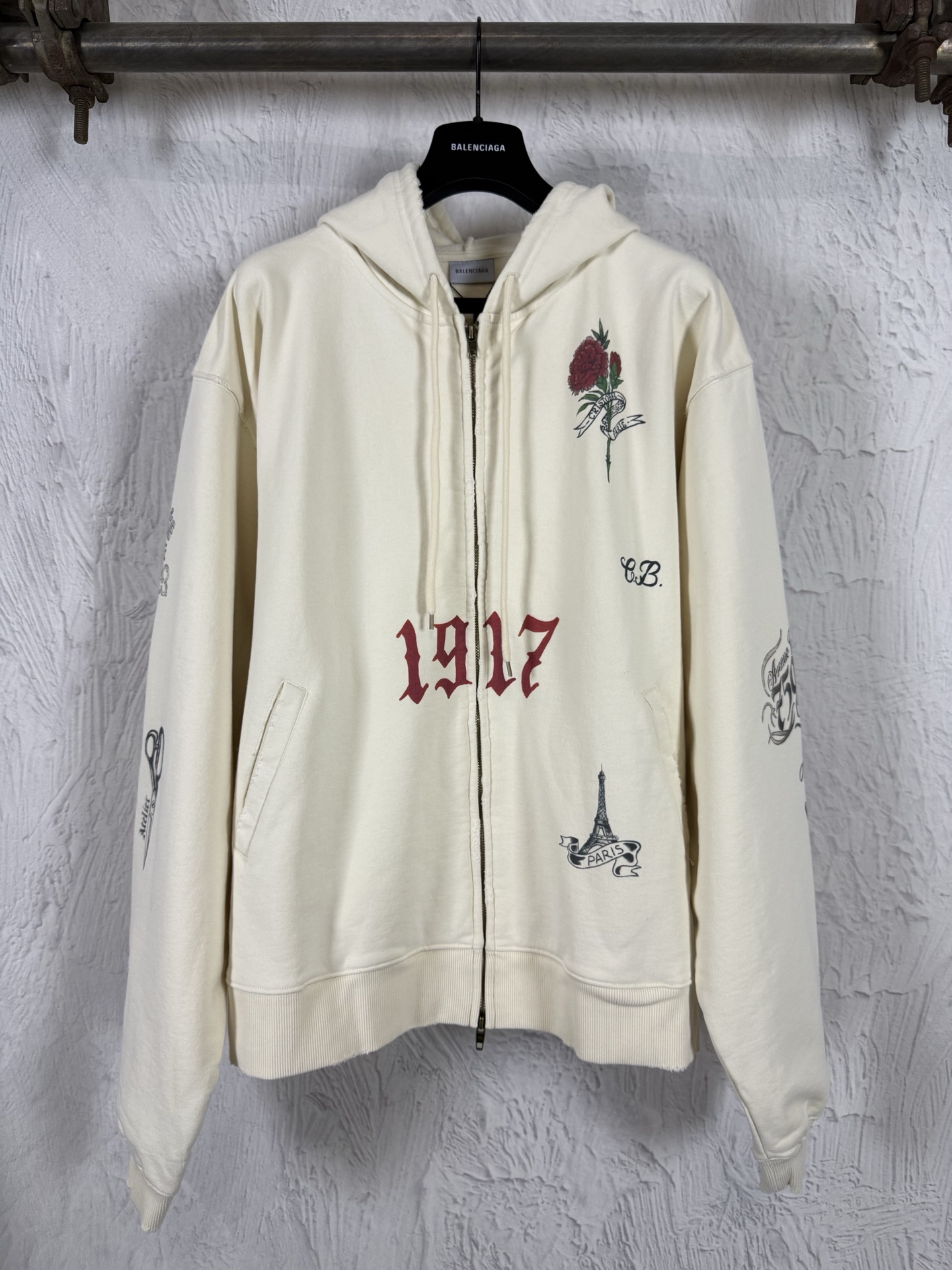 Cheap Balenciaga Hoodies for Men in 222634, $65 USD- [IB222634] - Replica Balenciaga Hoodies for Men