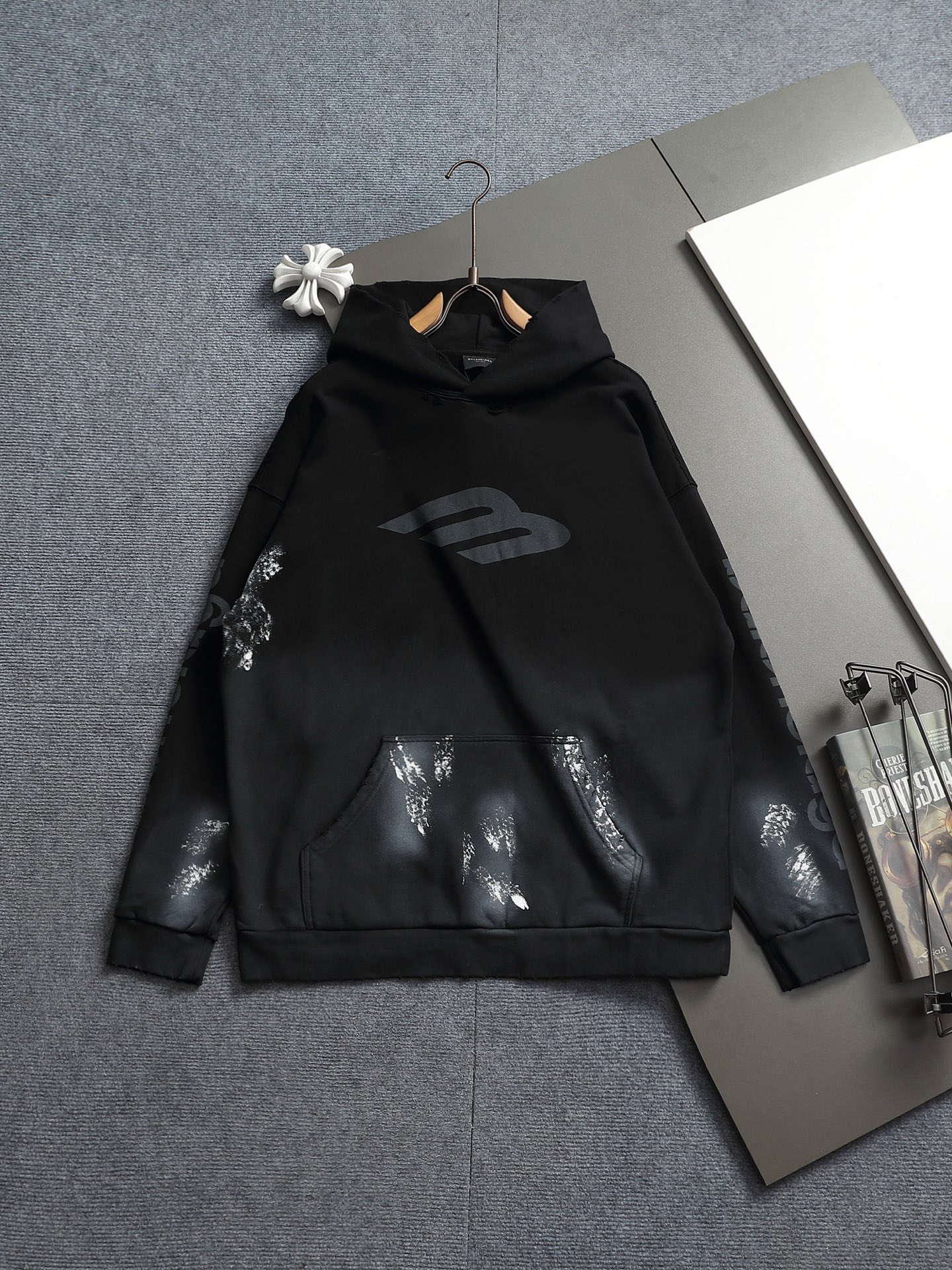 Cheap Balmain Hoodies for Men in 222637, $60 USD- [IB222637] - Replica Balmain Hoodies for Men