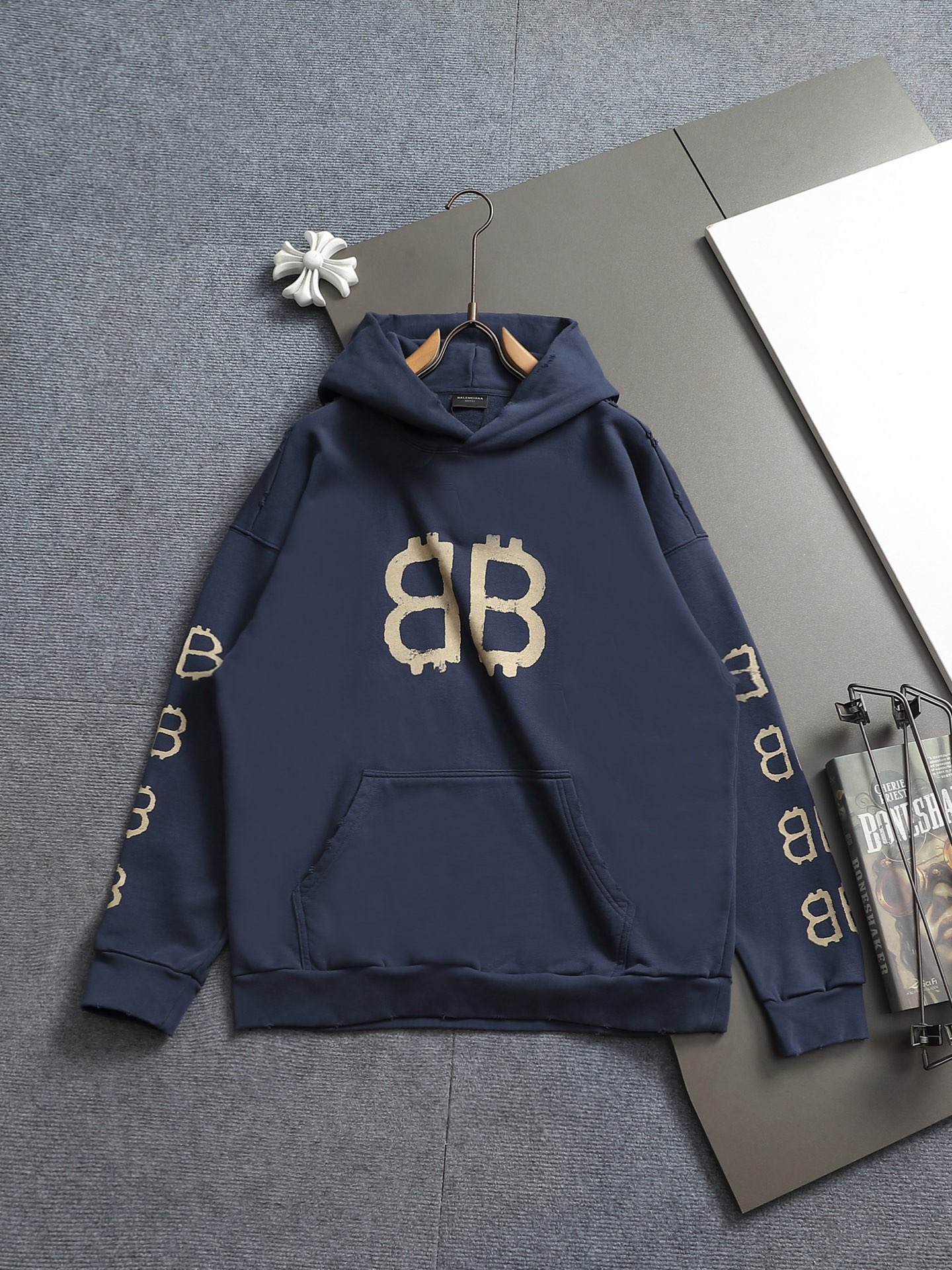 Cheap Balmain Hoodies for Men in 222638, $60 USD- [IB222638] - Replica Balmain Hoodies for Men